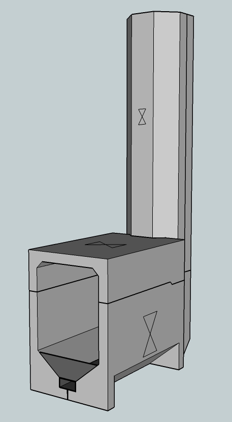 5 part cast batch rocket core